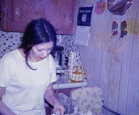 Bunnie in kitchen