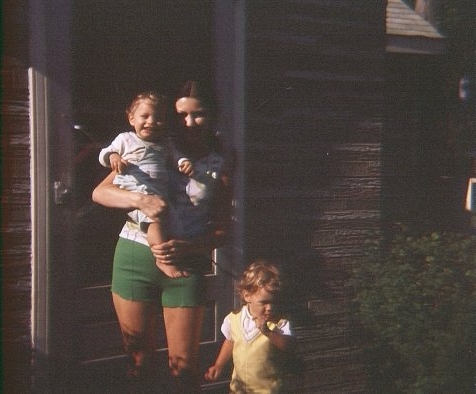 Bunnie with Timothy and Shawn 1972