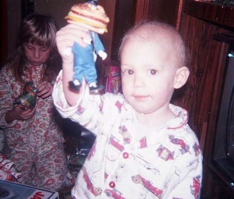 Jody at Christmas '77